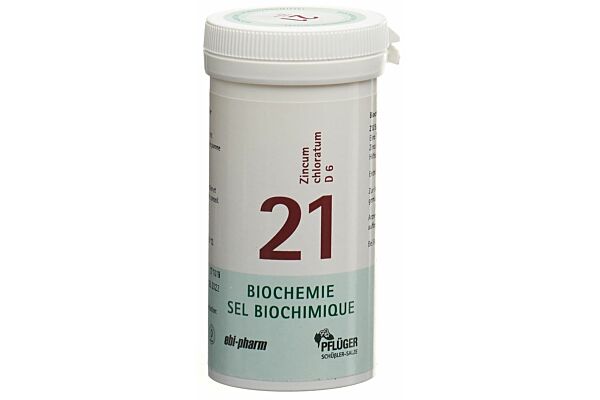 Pflüger Schüssler no 21 zincum chloratum cpr 6 D 100 g
