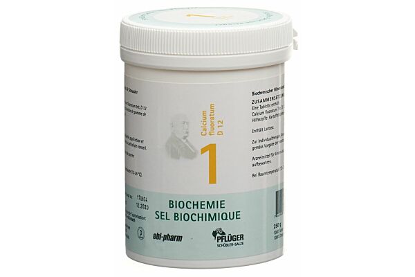 Pflüger Schüssler no1 calcium fluoratum cpr 12 D 250 g