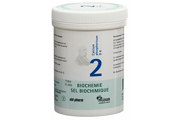Pflüger Schüssler no 2 calcium phosphoricum cpr 6 D 250 g