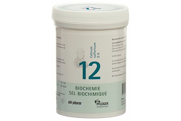 Pflüger Schüssler no12 calcium sulfuricum cpr 6 D 250 g
