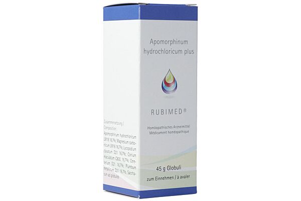 Rubimed Apomorphinum hydrochlorid plus Glob 45 g