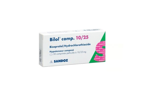Bilol comp. cpr pell 10/25 mg 30 pce