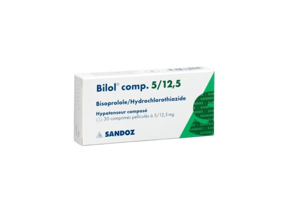 Bilol comp. cpr pell 5/12.5 mg 30 pce