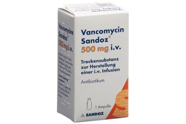 Vancomycin Sandoz Trockensub 500 mg i.v. Durchstf