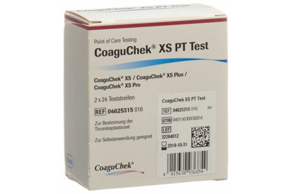 Coaguchek XS PT Teststreifen 2 x 24 Stk