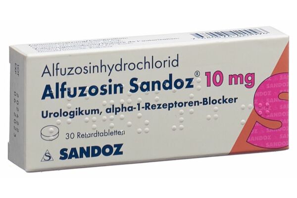 Alfuzosine Sandoz cpr ret 10 mg 30 pce