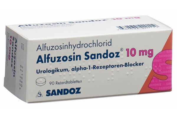 Alfuzosine Sandoz cpr ret 10 mg 90 pce