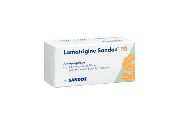 Lamotrigine Sandoz cpr disp 50 mg 56 pce