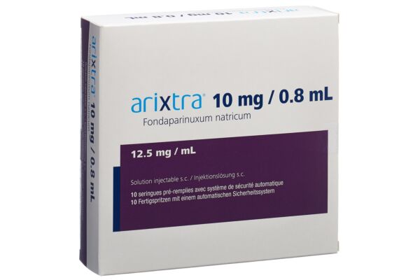 Arixtra sol inj 10 mg/0.8ml 10 ser pré 0.8 ml