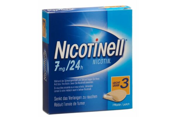 Nicotinell 3 leicht Matrixpfl 7 mg/24h 7 Stk