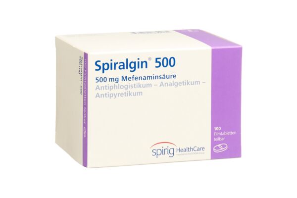 Spiralgine cpr pell 500 mg 100 pce