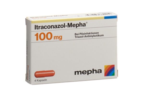 Itraconazol-Mepha 4 Kapseln Kaps 100 mg 4 Stk