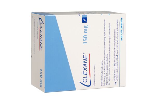 Clexane Inj Lös 150 mg/ml 10 Fertspr 1 ml