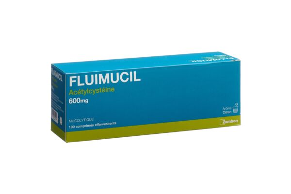 Fluimucil cpr eff 600 mg adult citron 100 pce