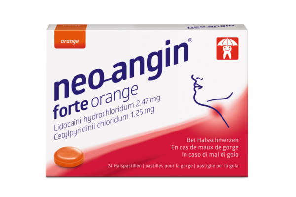 neo-angin forte pastilles pour la gorge 24 pce