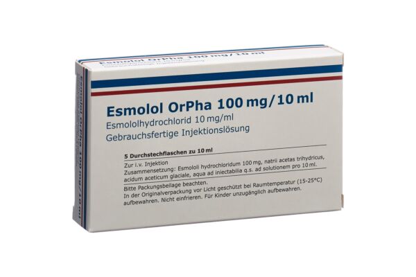 Esmolol OrPha sol inj 100 mg/10ml 5 flac 10 ml
