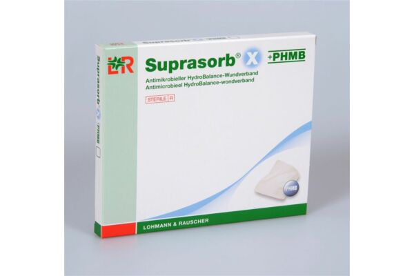 Suprasorb X + PHMB pansement HydroBalance 14x20cm antimicrobien 5 pce