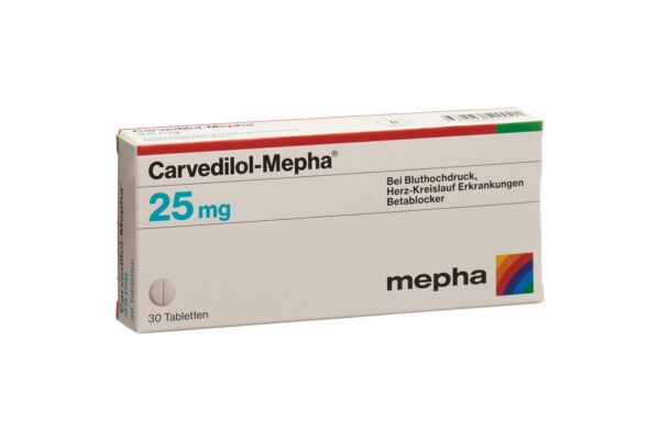 Carvedilol-Mepha cpr 25 mg 30 pce