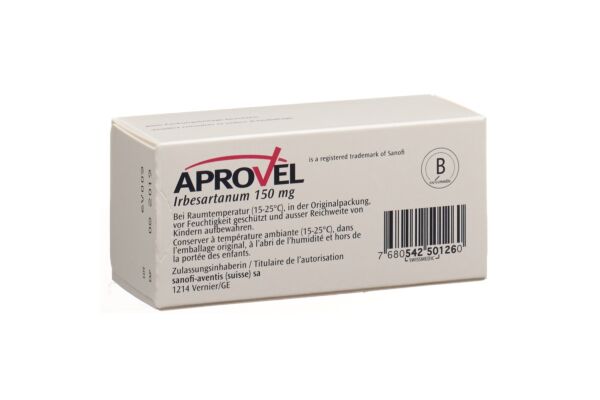 Aprovel 150 cpr pell 150 mg 98 pce