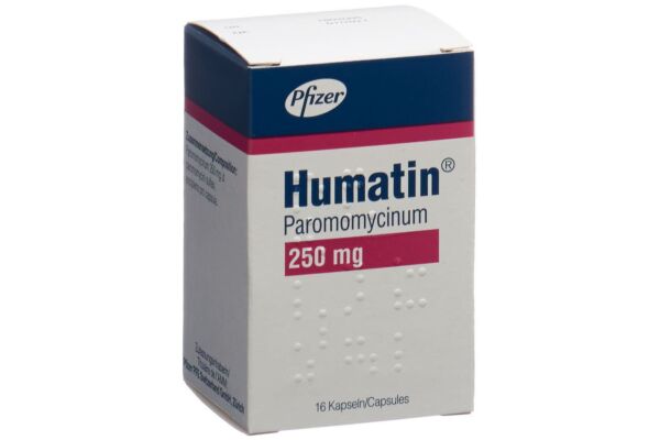 Humatin caps 250 mg bte 16 pce