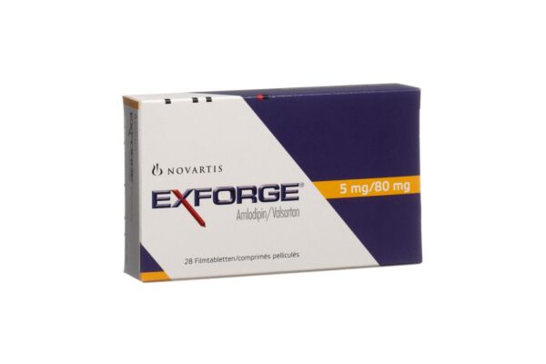 Exforge cpr pell 5mg/80mg 28 pce