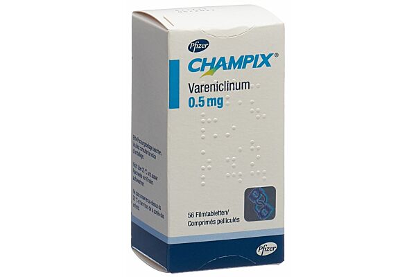 Champix cpr pell 0.5 mg bte 56 pce