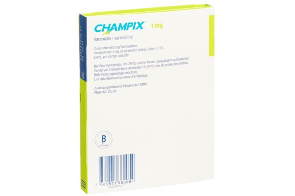 Champix cpr pell 1 mg 56 pce