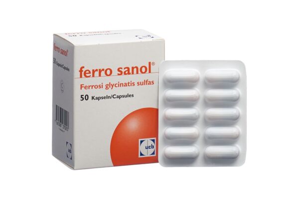 ferro sanol gélules à libération modifiée 100 mg 50 pce