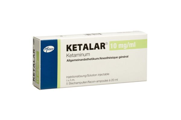 Ketalar Inj Lös 200 mg/20ml 5 Durchstf 20 ml