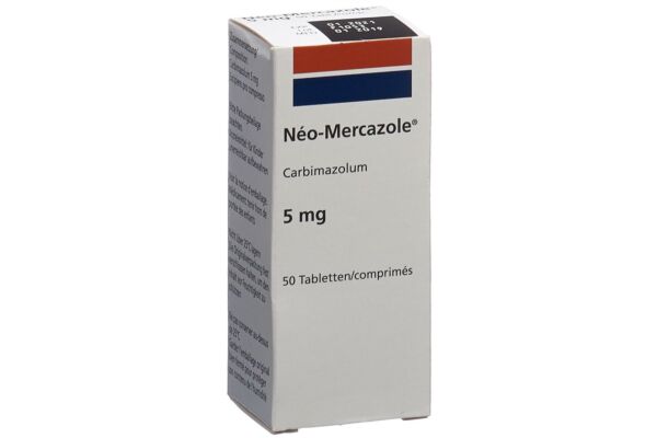 Néo-Mercazole cpr 5 mg bte 50 pce