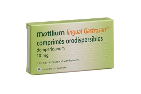 Motilium lingual Gastrosan 10 mg 20 pce