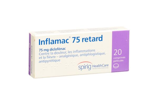 Inflamac retard cpr pell ret 75 mg 20 pce