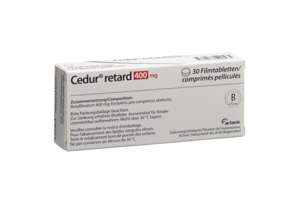 Cedur retard Ret Filmtabl 400 mg 30 Stk