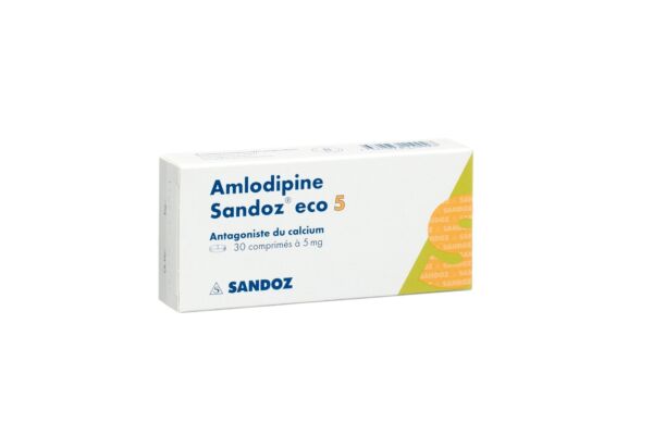 Amlodipin Sandoz eco Tabl 5 mg 30 Stk