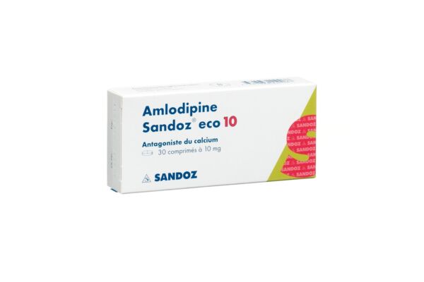 Amlodipin Sandoz eco Tabl 10 mg 30 Stk