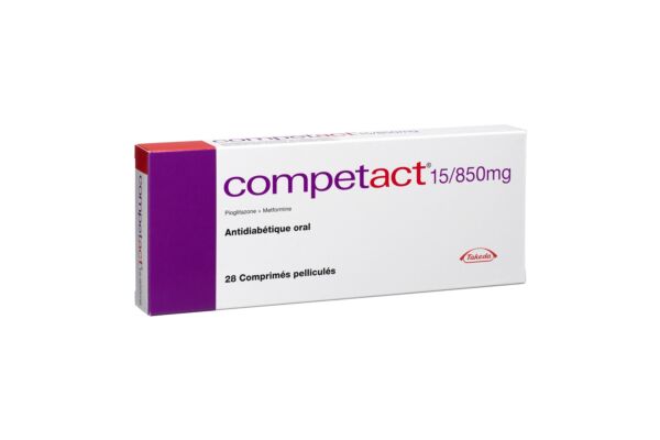 Competact cpr pell 15/850 mg 28 pce