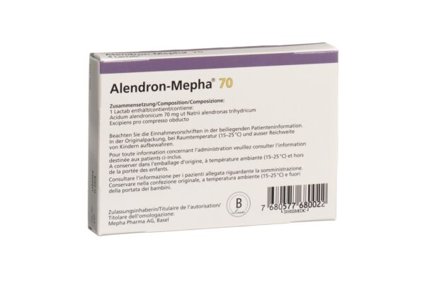 Alendron-Mepha Lactab 70 mg 4 pce