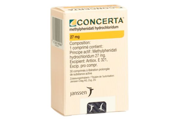 Concerta cpr ret 27 mg fl 30 pce