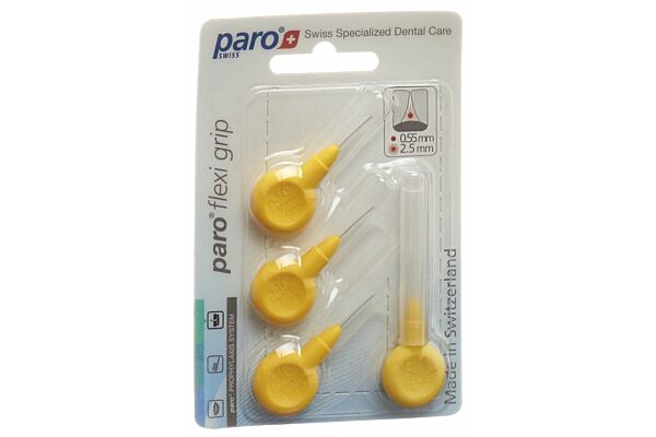 paro Flexi Grip 2.5mm xx-fine gelb zylindrisch 4 Stk