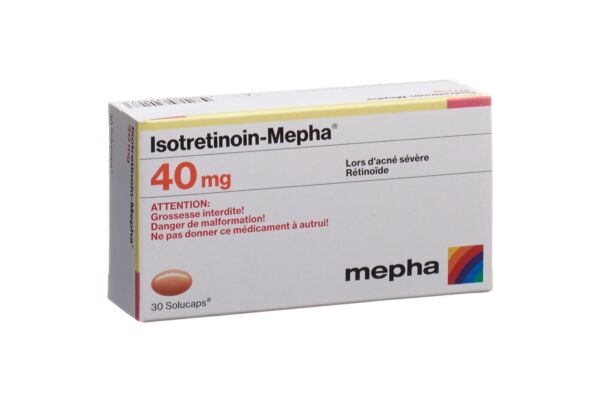 Isotretinoin-Mepha caps moll 40 mg 30 pce