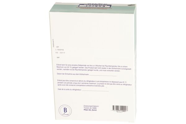 Enbrel Inj Lös 25 mg/0.5ml 4 Fertspr 0.5 ml