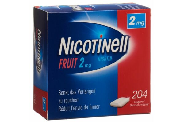 Nicotinell Gum 2 mg fruit 204 Stk