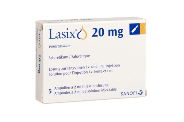 Lasix Inj Lös 20 mg/2ml 5 Amp 2 ml