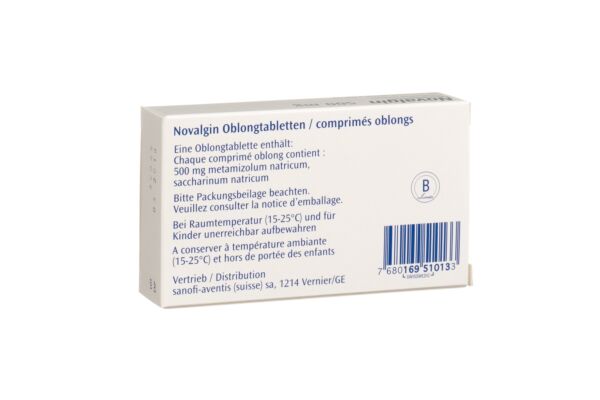 Novalgin cpr pell 500 mg 10 pce