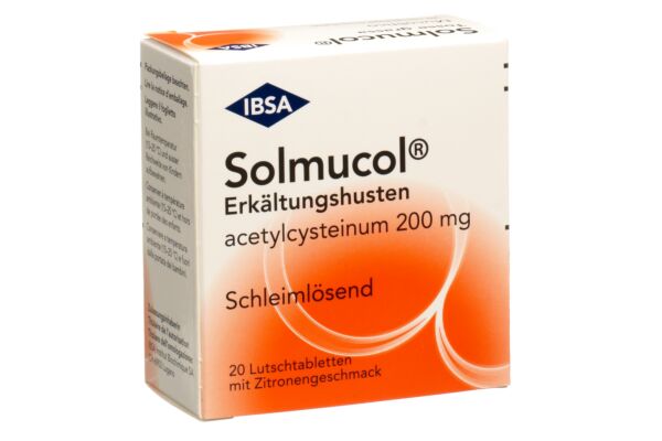 Solmucol toux grasse cpr sucer 200 mg 20 pce