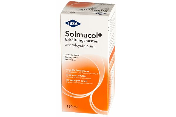 Achat Solmucol toux grasse sirop 200 mg/10ml fl 180 ml en ligne
