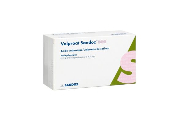 Valproat Sandoz cpr ret 500 mg 60 pce