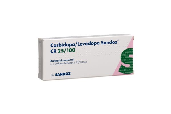 Carbidopa/Levodopa Sandoz CR cpr ret 25/100mg 30 pce