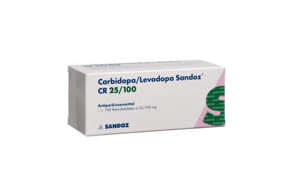 Carbidopa/Levodopa Sandoz CR Ret Tabl 25/100mg 100 Stk