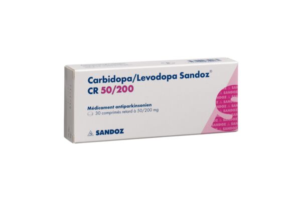 Carbidopa/Levodopa Sandoz CR cpr ret 50/200mg 30 pce
